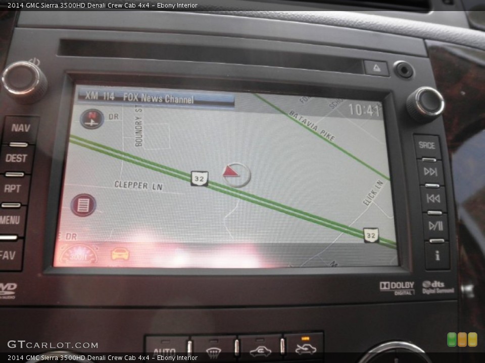 Ebony Interior Navigation for the 2014 GMC Sierra 3500HD Denali Crew Cab 4x4 #85016045