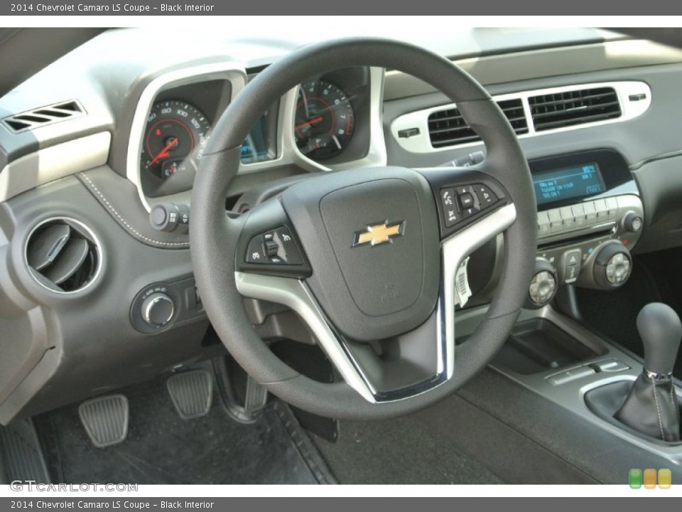 Black Interior Steering Wheel for the 2014 Chevrolet Camaro LS Coupe #85018067
