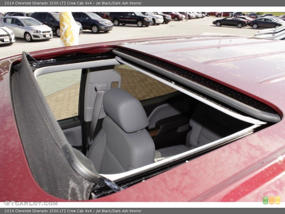 Jet Black/Dark Ash Interior Sunroof for the 2014 Chevrolet Silverado 1500 LTZ Crew Cab 4x4 #85018550