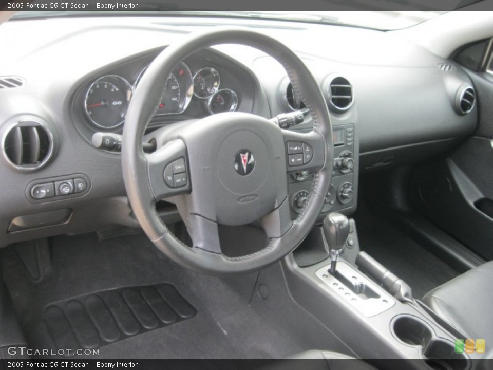 Ebony Interior Dashboard for the 2005 Pontiac G6 GT Sedan #85020566