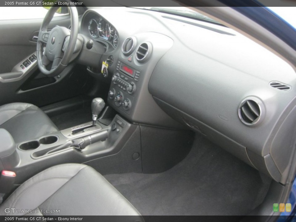 Ebony Interior Dashboard for the 2005 Pontiac G6 GT Sedan #85020839