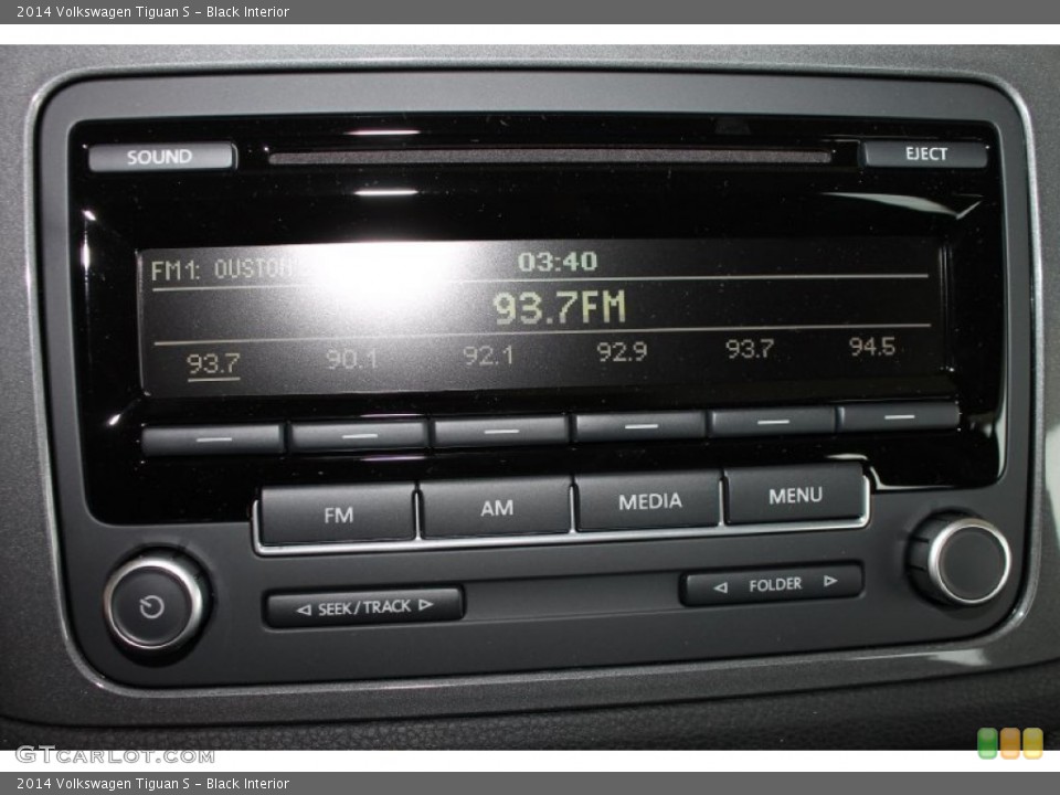 Black Interior Audio System for the 2014 Volkswagen Tiguan S #85022125