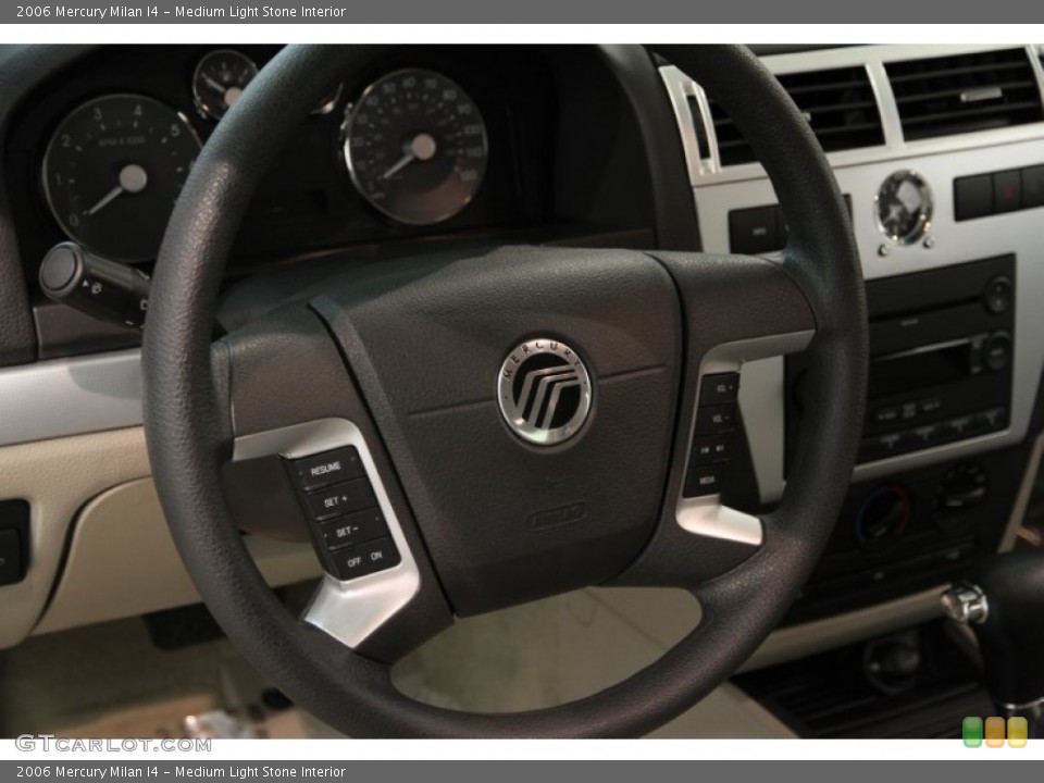 Medium Light Stone Interior Steering Wheel for the 2006 Mercury Milan I4 #85022546