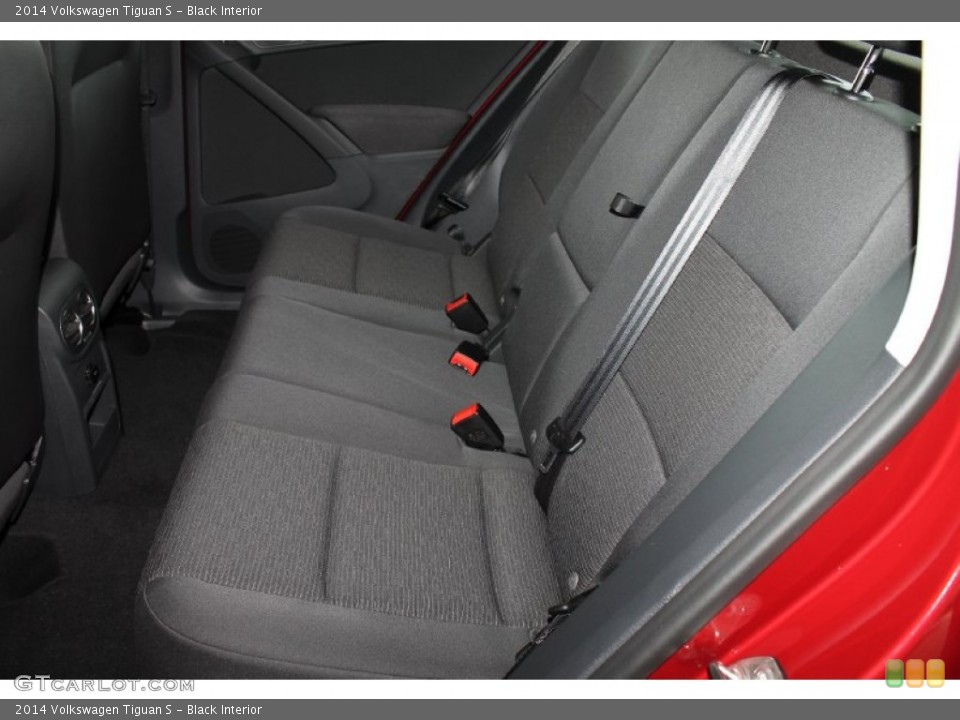 Black Interior Rear Seat for the 2014 Volkswagen Tiguan S #85022603