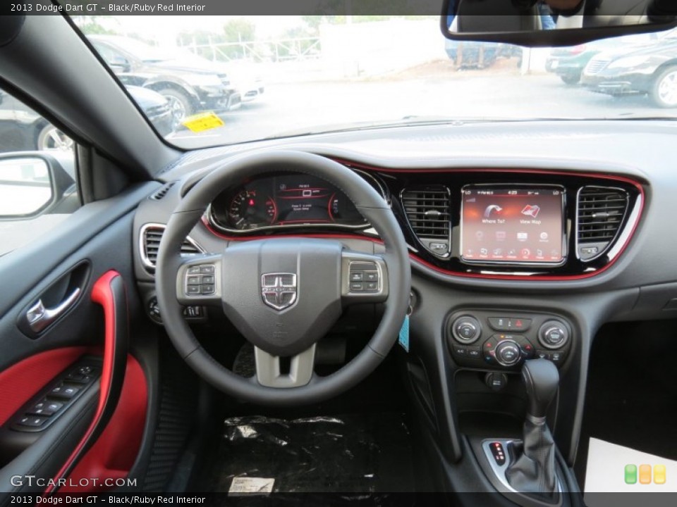 Black/Ruby Red Interior Dashboard for the 2013 Dodge Dart GT #85025933