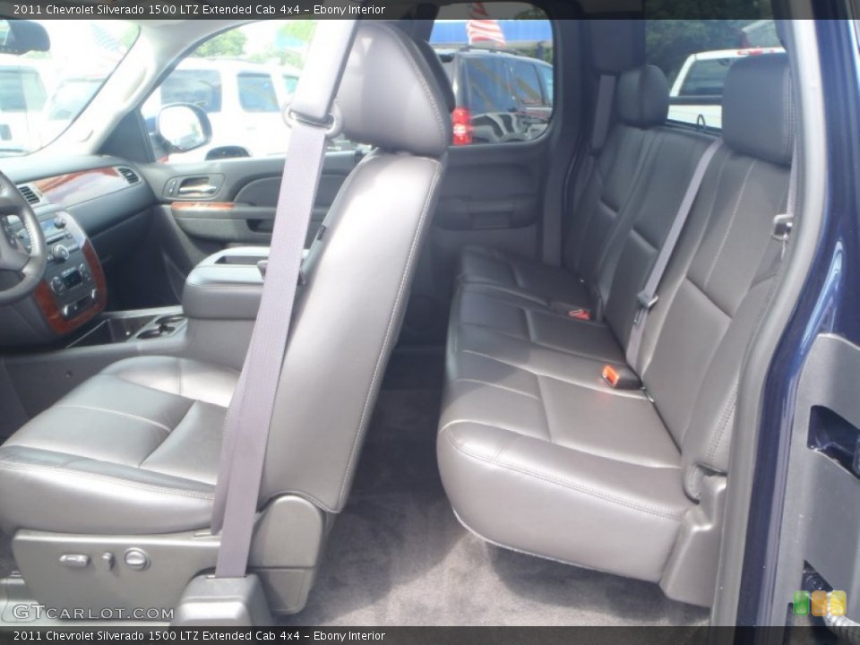 Ebony Interior Photo for the 2011 Chevrolet Silverado 1500 LTZ Extended Cab 4x4 #85026334