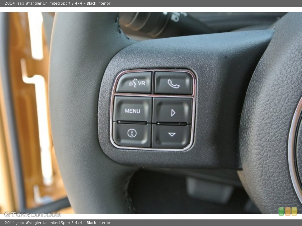 Black Interior Controls for the 2014 Jeep Wrangler Unlimited Sport S 4x4 #85028029