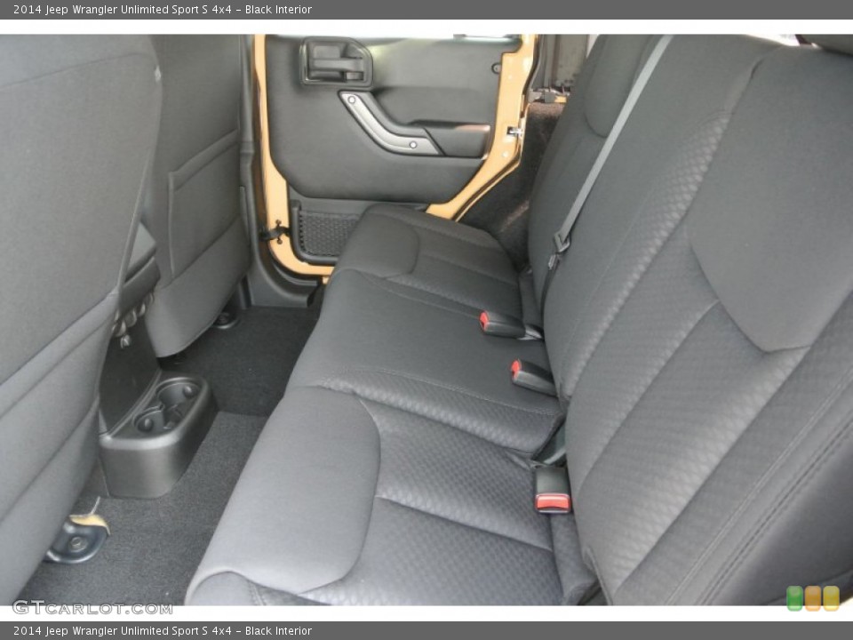 Black Interior Rear Seat for the 2014 Jeep Wrangler Unlimited Sport S 4x4 #85028077