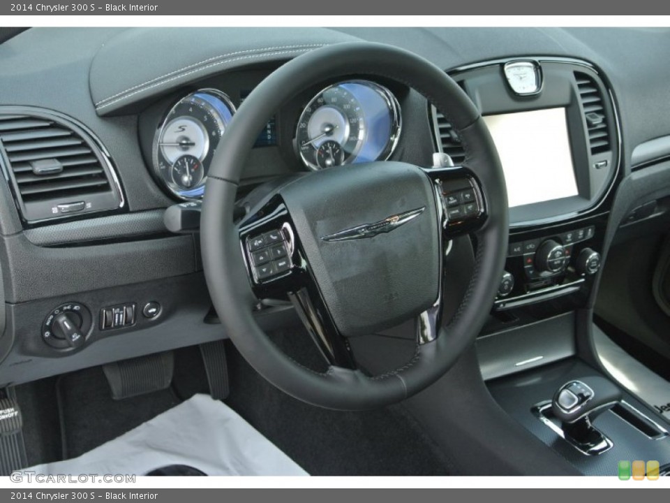 Black Interior Steering Wheel for the 2014 Chrysler 300 S #85028755