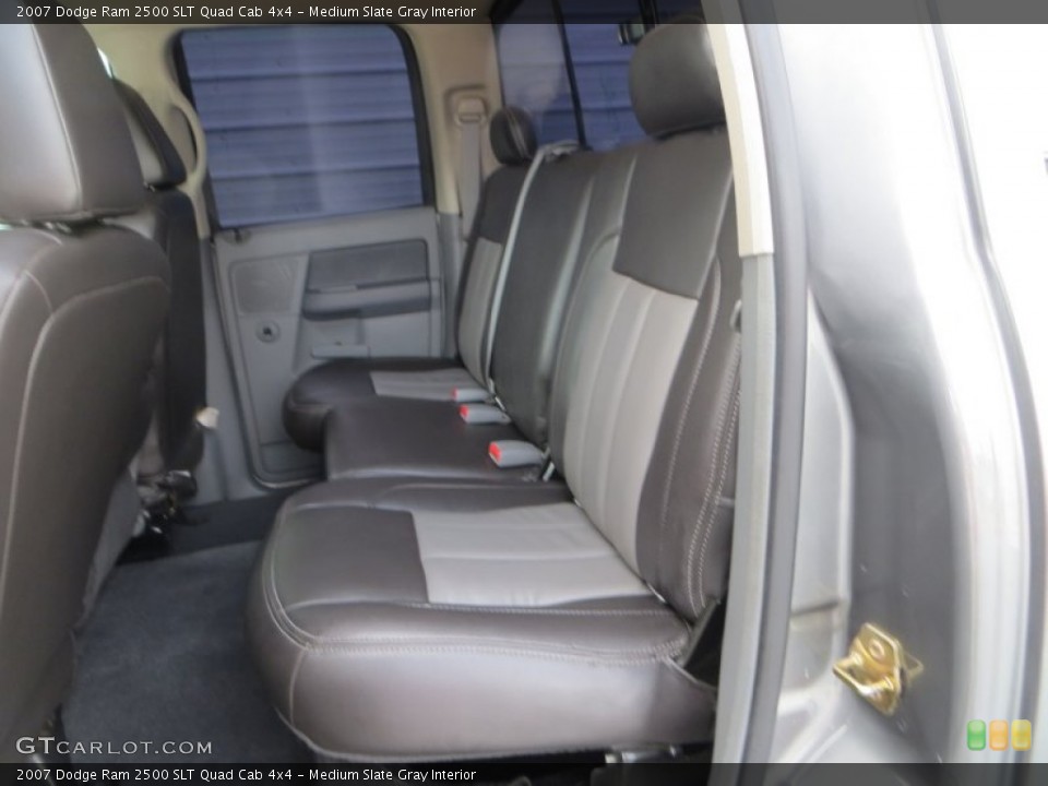 Medium Slate Gray Interior Rear Seat for the 2007 Dodge Ram 2500 SLT Quad Cab 4x4 #85029223