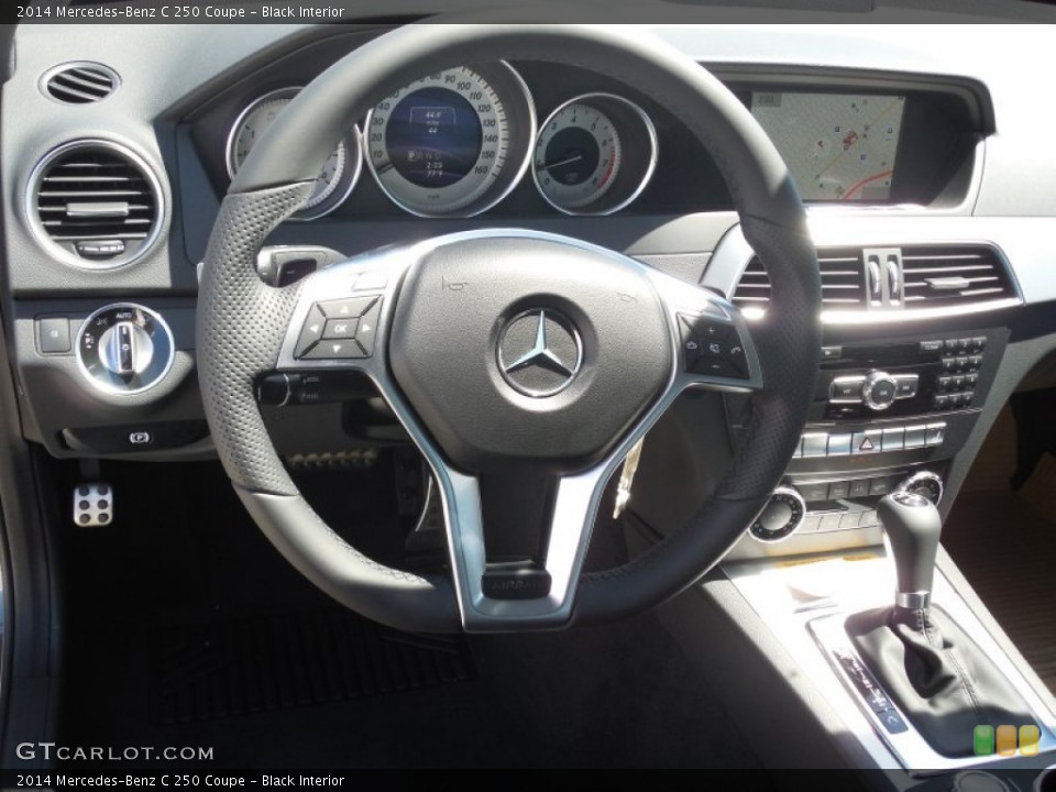 Black Interior Steering Wheel for the 2014 Mercedes-Benz C 250 Coupe #85029259