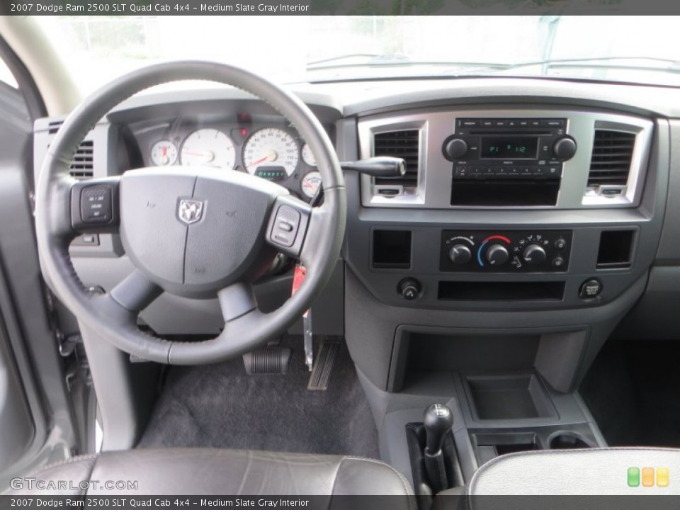 Medium Slate Gray Interior Dashboard for the 2007 Dodge Ram 2500 SLT Quad Cab 4x4 #85029361