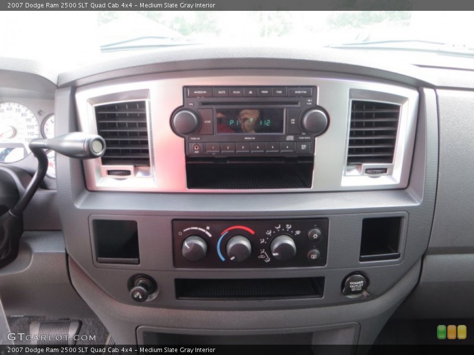 Medium Slate Gray Interior Controls for the 2007 Dodge Ram 2500 SLT Quad Cab 4x4 #85029388