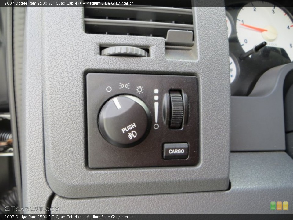 Medium Slate Gray Interior Controls for the 2007 Dodge Ram 2500 SLT Quad Cab 4x4 #85029559