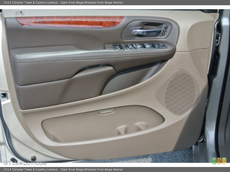 Dark Frost Beige/Medium Frost Beige Interior Door Panel for the 2014 Chrysler Town & Country Limited #85030009