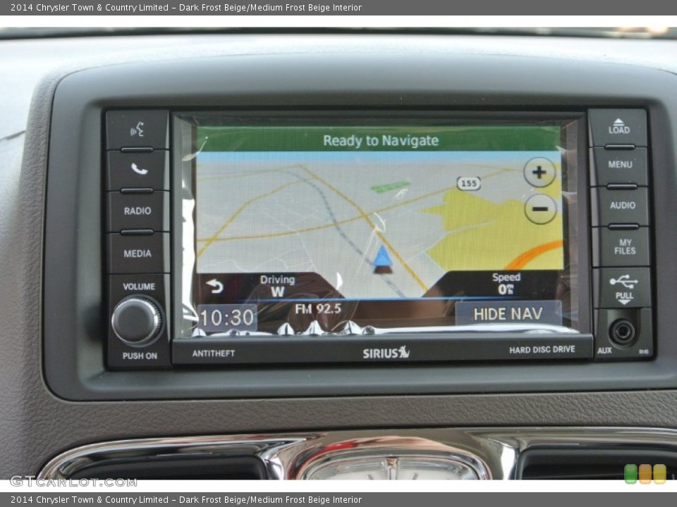 Dark Frost Beige/Medium Frost Beige Interior Navigation for the 2014 Chrysler Town & Country Limited #85030099