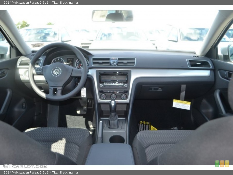 Titan Black Interior Dashboard for the 2014 Volkswagen Passat 2.5L S #85030297