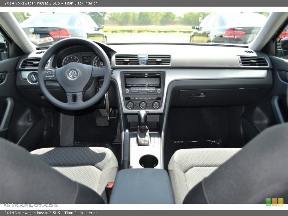 Titan Black Interior Dashboard for the 2014 Volkswagen Passat 2.5L S #85030444