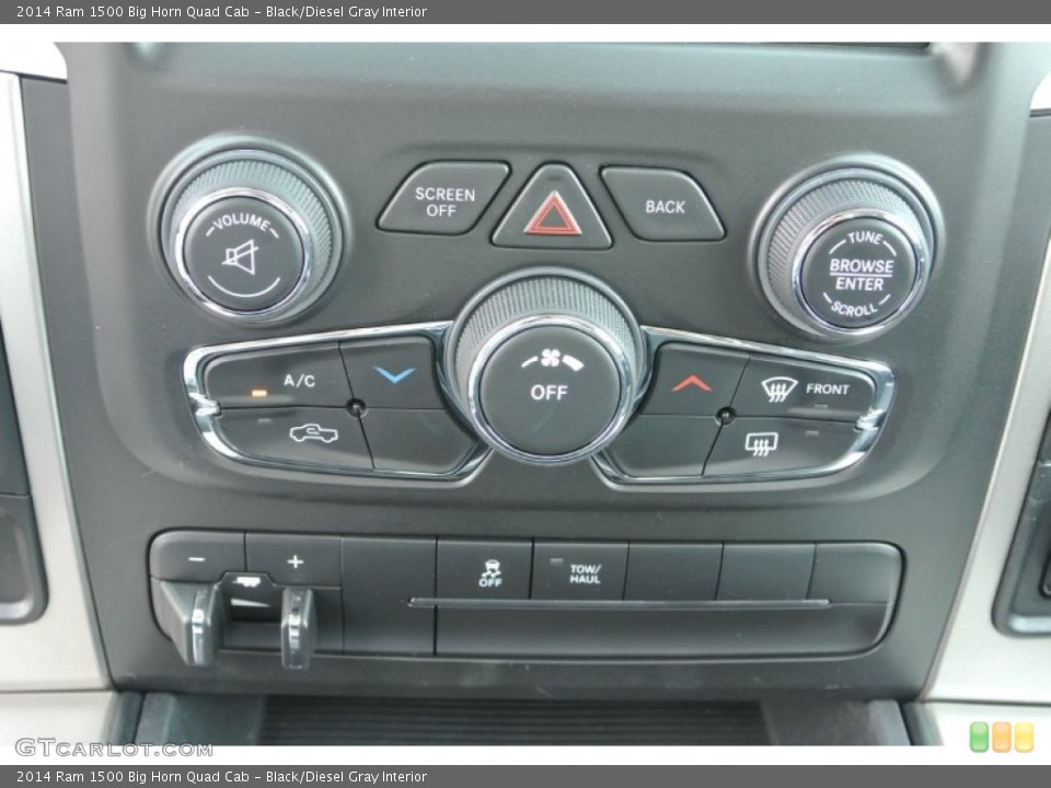 Black/Diesel Gray Interior Controls for the 2014 Ram 1500 Big Horn Quad Cab #85031110