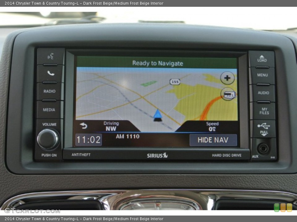 Dark Frost Beige/Medium Frost Beige Interior Navigation for the 2014 Chrysler Town & Country Touring-L #85031617
