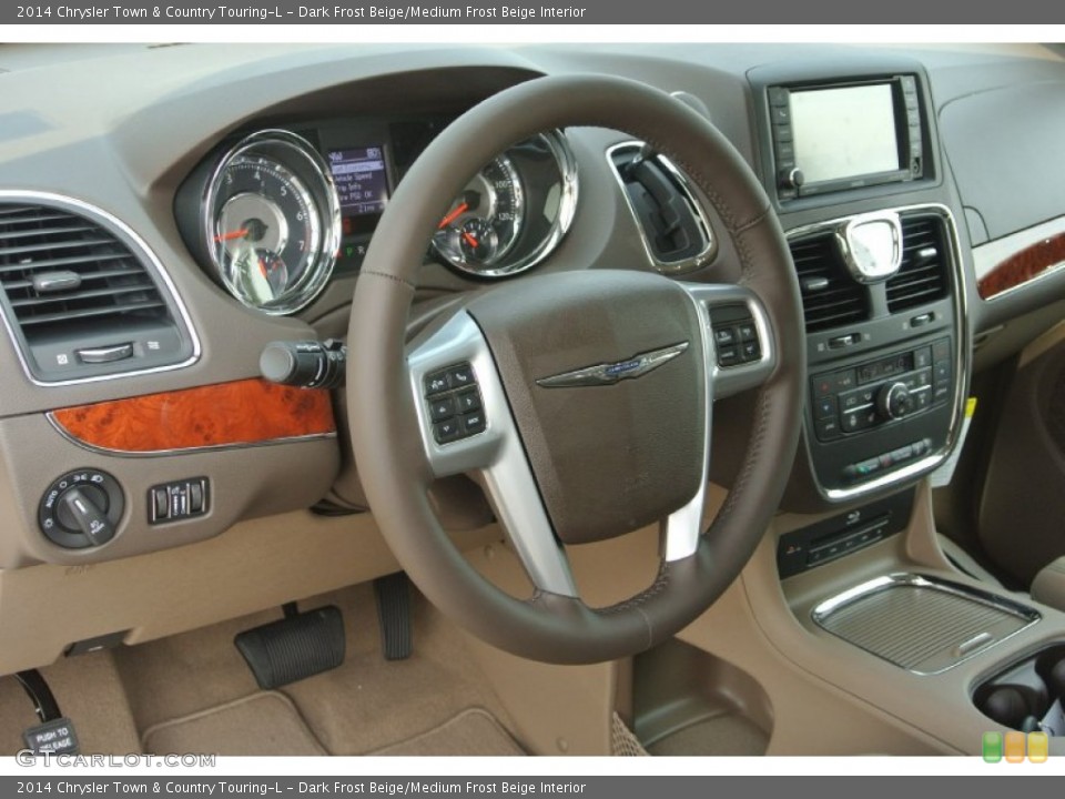 Dark Frost Beige/Medium Frost Beige Interior Steering Wheel for the 2014 Chrysler Town & Country Touring-L #85031848
