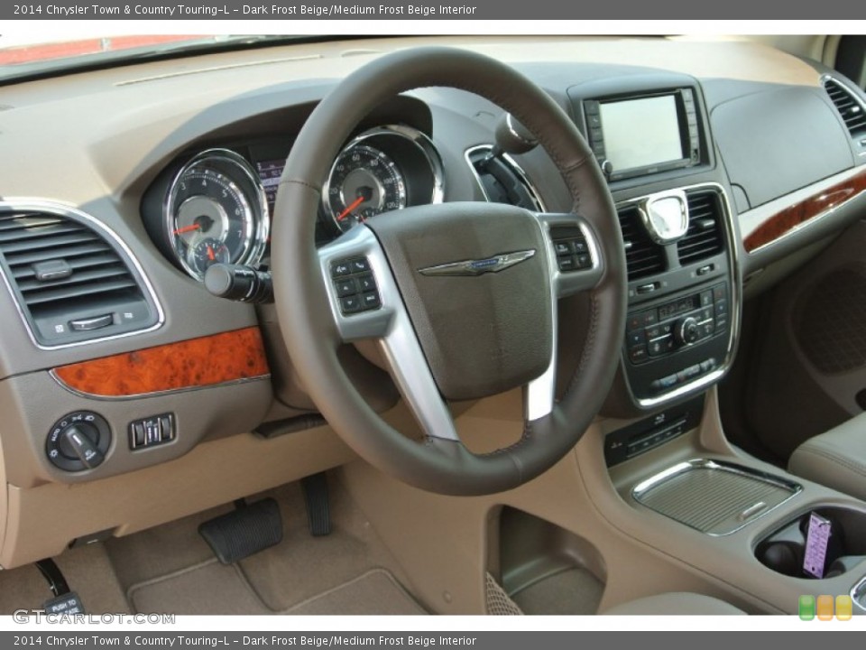 Dark Frost Beige/Medium Frost Beige Interior Dashboard for the 2014 Chrysler Town & Country Touring-L #85032880