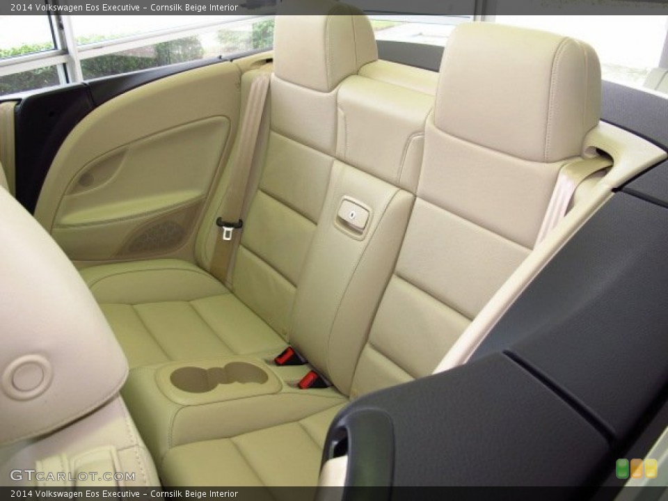 Cornsilk Beige Interior Rear Seat for the 2014 Volkswagen Eos Executive #85034233