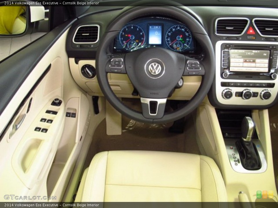 Cornsilk Beige Interior Dashboard for the 2014 Volkswagen Eos Executive #85034254