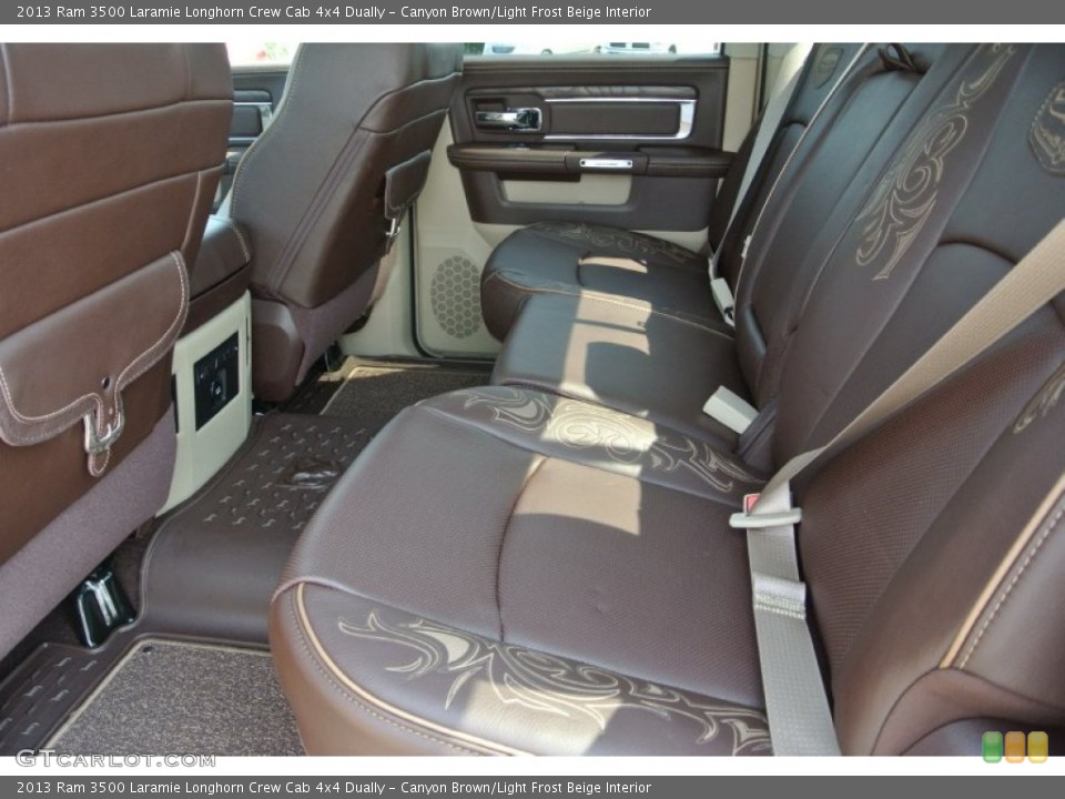 Canyon Brown/Light Frost Beige Interior Rear Seat for the 2013 Ram 3500 Laramie Longhorn Crew Cab 4x4 Dually #85035298