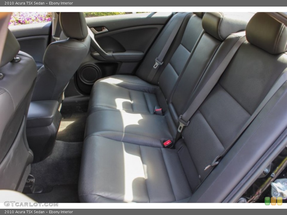 Ebony Interior Rear Seat for the 2010 Acura TSX Sedan #85035316