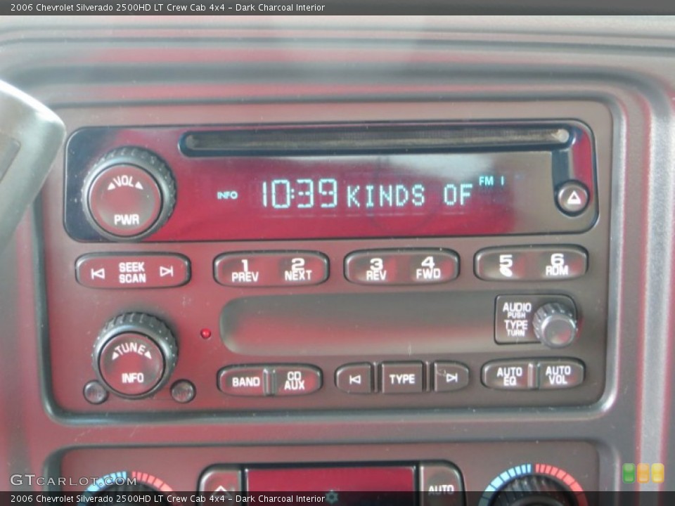 Dark Charcoal Interior Audio System for the 2006 Chevrolet Silverado 2500HD LT Crew Cab 4x4 #85035472