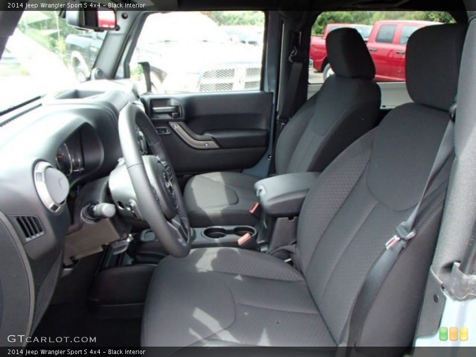 Black Interior Front Seat for the 2014 Jeep Wrangler Sport S 4x4 #85037332
