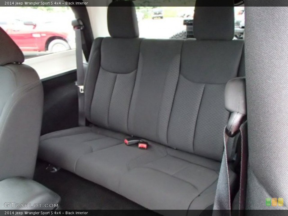 Black Interior Rear Seat for the 2014 Jeep Wrangler Sport S 4x4 #85037353