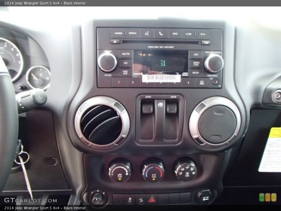 Black Interior Controls for the 2014 Jeep Wrangler Sport S 4x4 #85037437