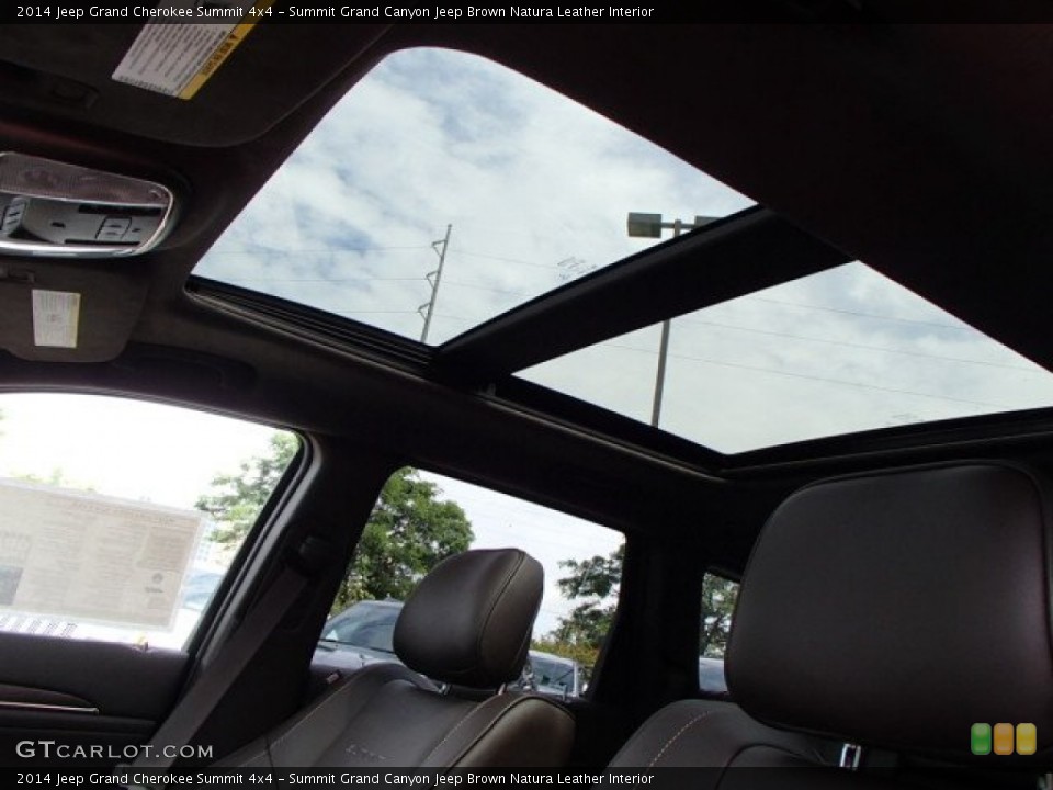 Summit Grand Canyon Jeep Brown Natura Leather Interior Sunroof for the 2014 Jeep Grand Cherokee Summit 4x4 #85037869