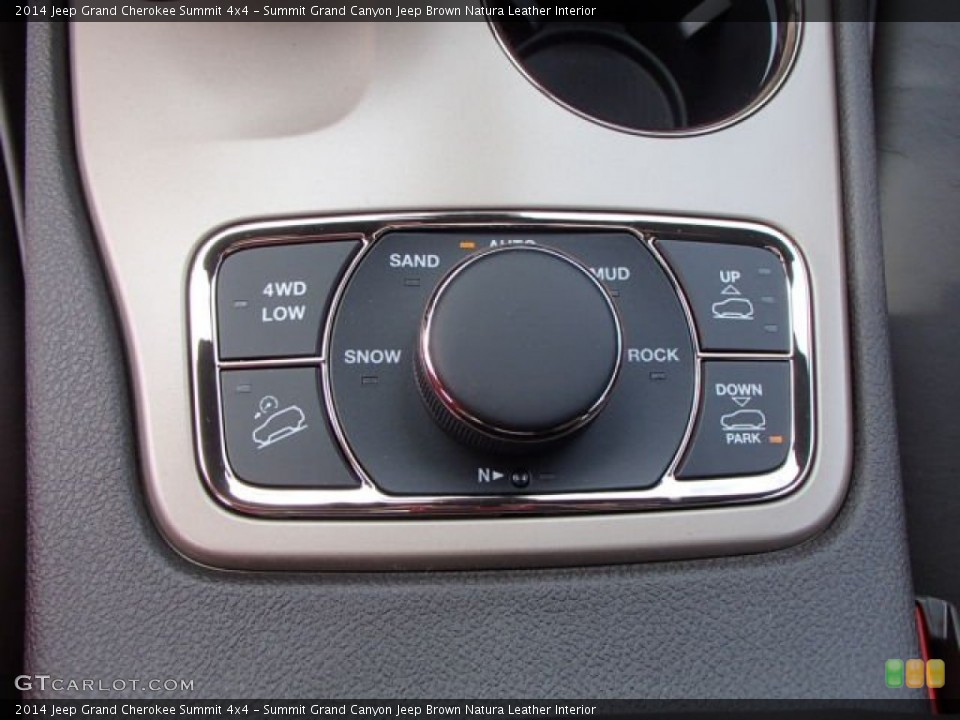 Summit Grand Canyon Jeep Brown Natura Leather Interior Controls for the 2014 Jeep Grand Cherokee Summit 4x4 #85037935