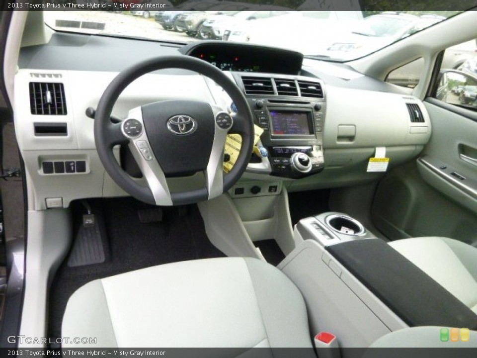 Misty Gray Interior Photo for the 2013 Toyota Prius v Three Hybrid #85038166