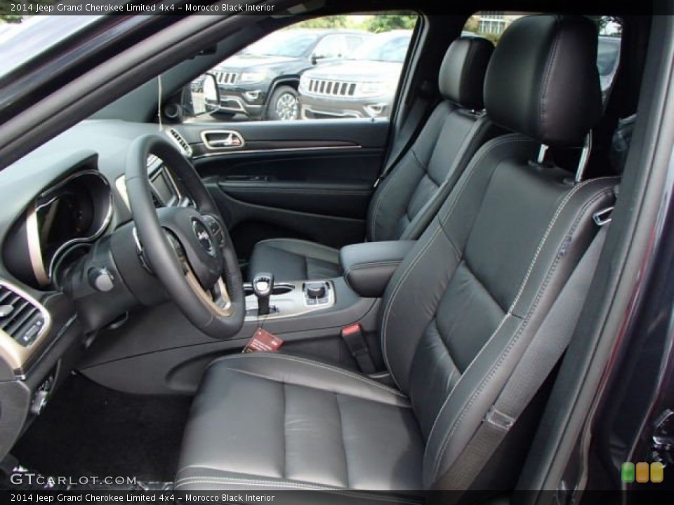 Morocco Black Interior Front Seat for the 2014 Jeep Grand Cherokee Limited 4x4 #85038688