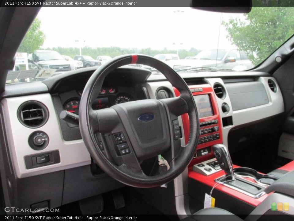 Raptor Black/Orange Interior Dashboard for the 2011 Ford F150 SVT Raptor SuperCab 4x4 #85039698