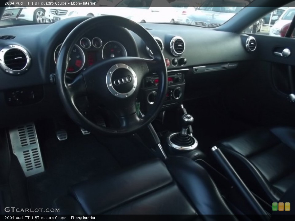 Ebony Interior Prime Interior for the 2004 Audi TT 1.8T quattro Coupe #85043830