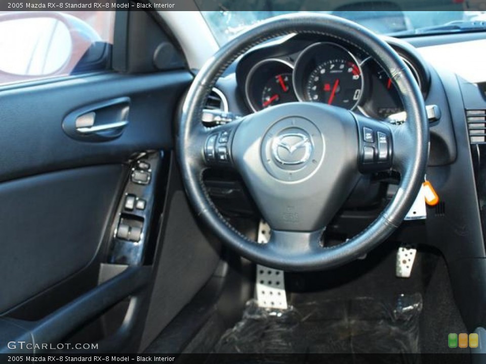 Black Interior Steering Wheel for the 2005 Mazda RX-8  #85044010