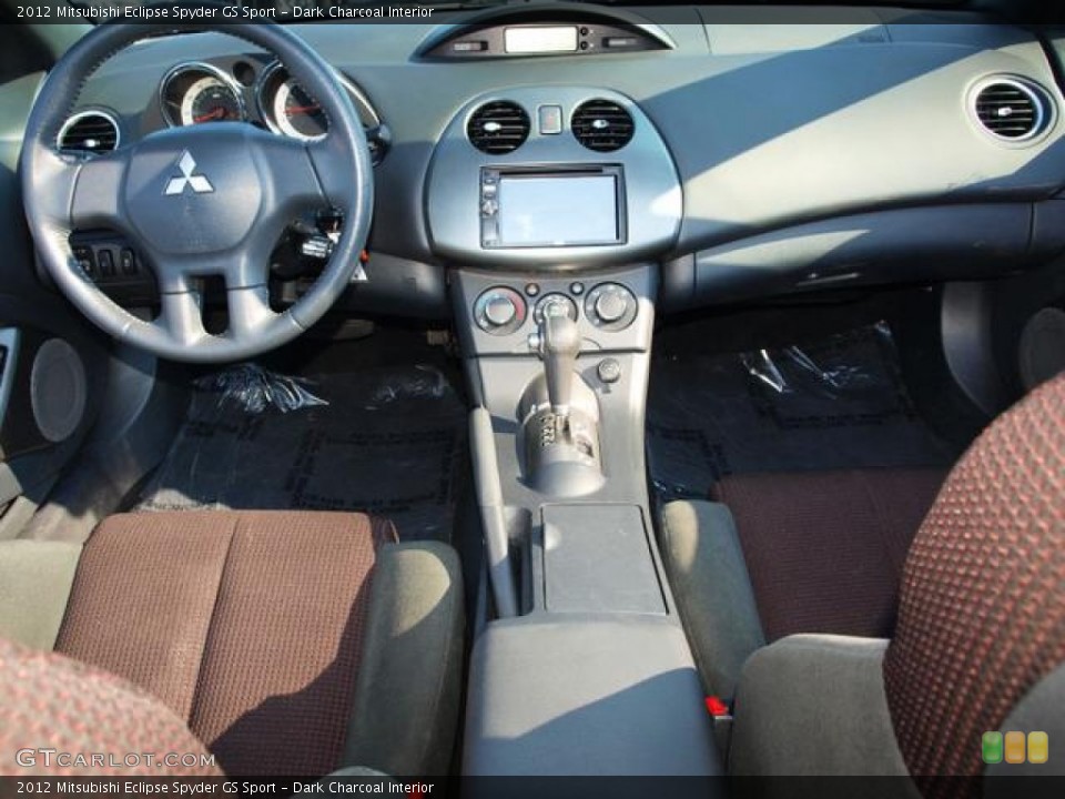 Dark Charcoal Interior Dashboard for the 2012 Mitsubishi Eclipse Spyder GS Sport #85044322