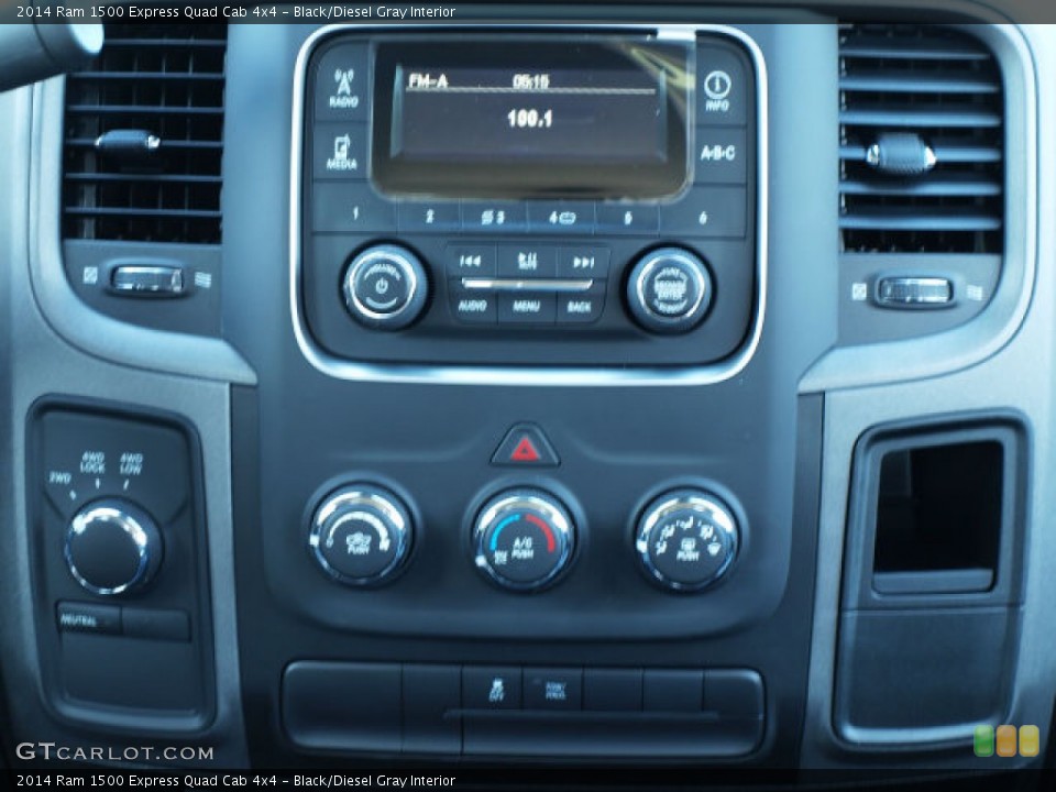 Black/Diesel Gray Interior Controls for the 2014 Ram 1500 Express Quad Cab 4x4 #85044598