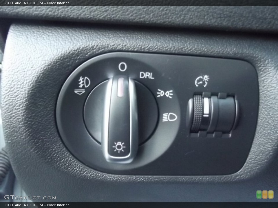 Black Interior Controls for the 2011 Audi A3 2.0 TFSI #85044889