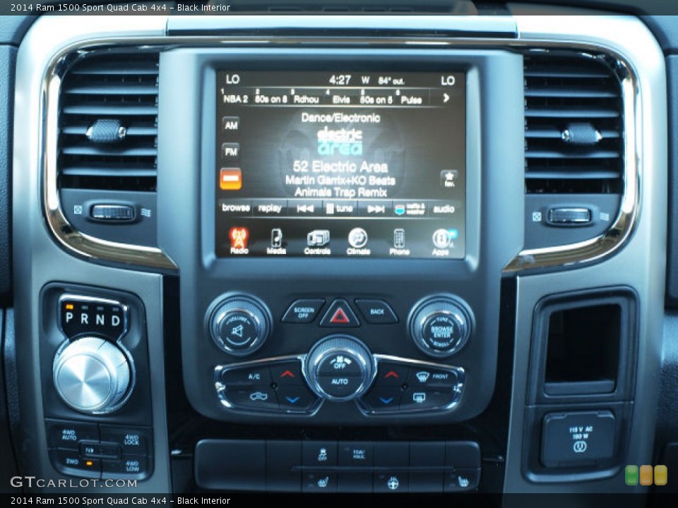 Black Interior Controls for the 2014 Ram 1500 Sport Quad Cab 4x4 #85044970