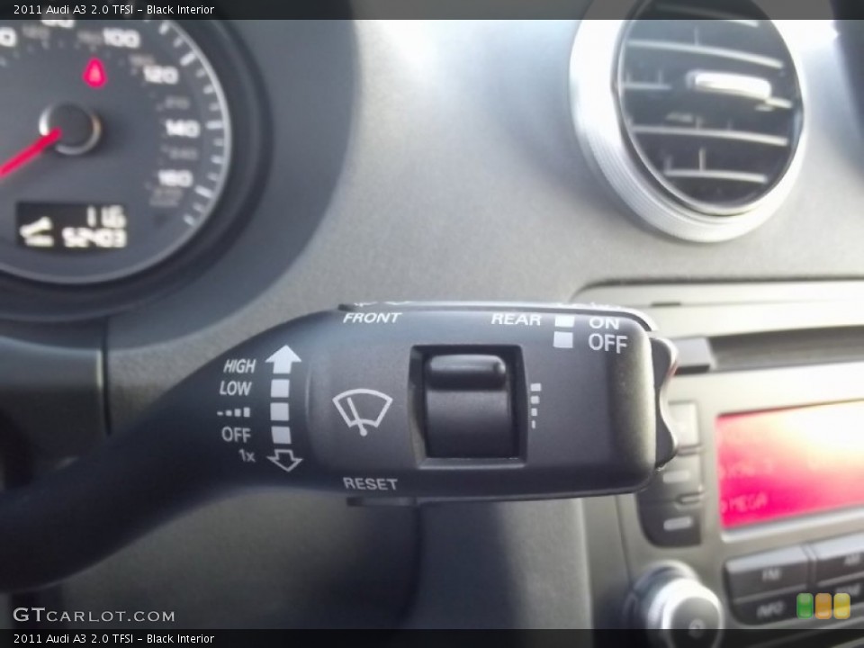 Black Interior Controls for the 2011 Audi A3 2.0 TFSI #85044979