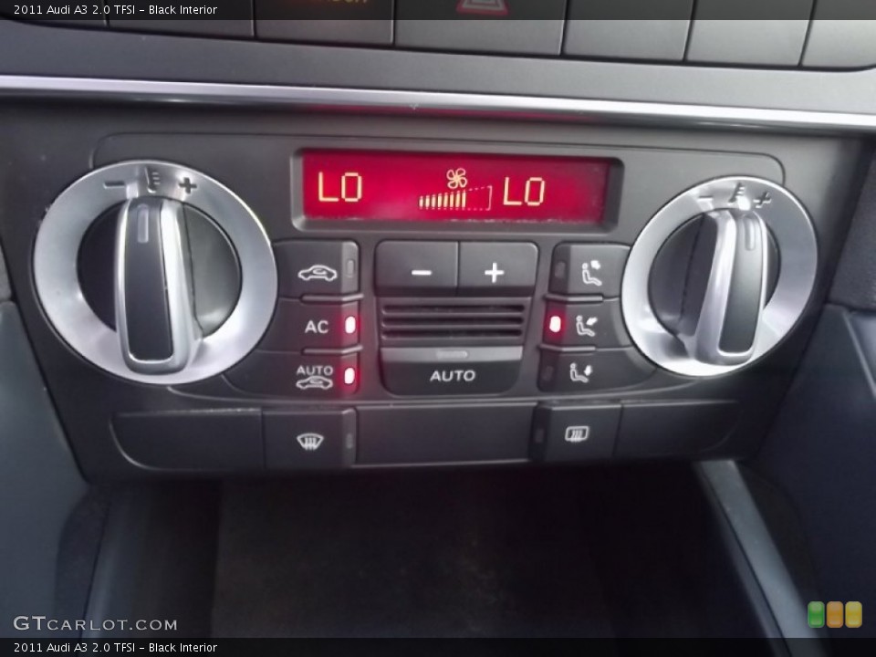 Black Interior Controls for the 2011 Audi A3 2.0 TFSI #85045078