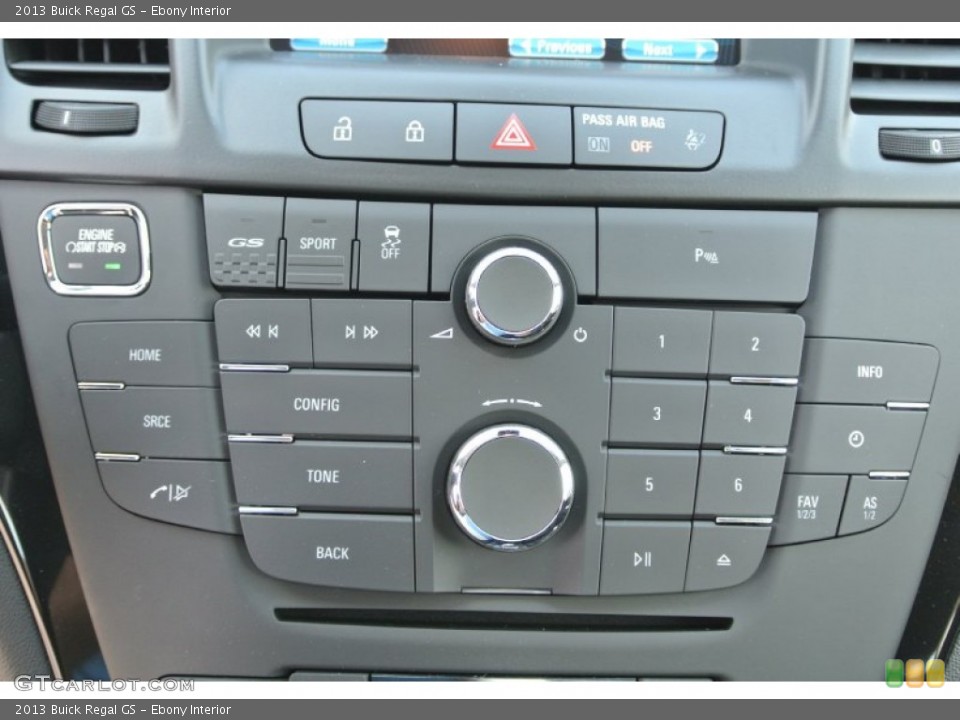 Ebony Interior Controls for the 2013 Buick Regal GS #85045420