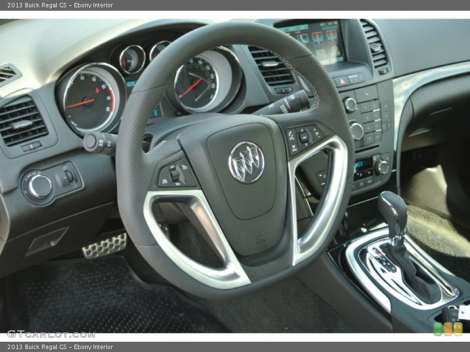Ebony Interior Steering Wheel for the 2013 Buick Regal GS #85045603