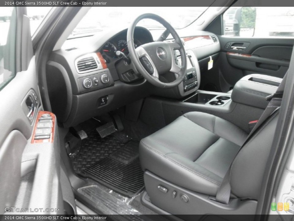 Ebony Interior Prime Interior for the 2014 GMC Sierra 3500HD SLT Crew Cab #85045633